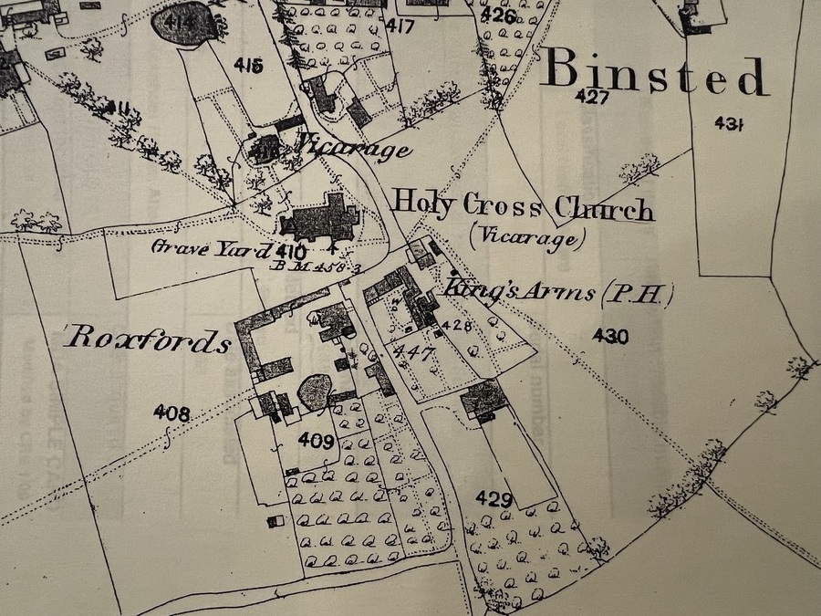 1890 Map of Binsted